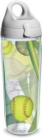 img 4 attached to 🥤 24-Ounce Tervis Softball Wrap Water Bottle with Grey Lid - The Perfect Beverage Companion