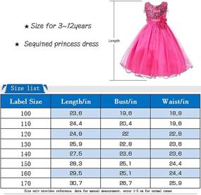 img 1 attached to 👗 Fisher Flower Sequin Girls' Dress Clothing with Free Wedding Design