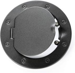 img 4 attached to 🚙 Rugged Ridge 11229.05 Non-Locking Gas Cap Door, Textured Black for 2007-2018 Jeep Wrangler JK/JKU