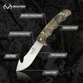 img 2 attached to 🔪 Ultimate Hunting Knife Set: 11-Piece Field Dressing Kit with High-Quality Knives and Storage Case - Perfect for Man, Hunter, Deer Hunting, Camping, Survival, Fishing