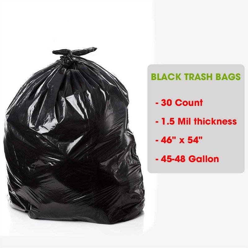 Reli. 33 Gallon Trash Bags Drawstring, 150 Count, Black, 33 Gallon  Garbage Bags Heavy Duty, Large 33 Gal 33 Gallon