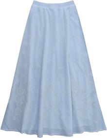 img 2 attached to Аюрвастром ИЛА - юбка с ручной вышивкой женской одежды в стиле юбок.