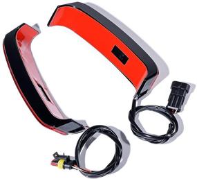 img 4 attached to 🏍️ Harley Touring LED Saddlebag Tail Run Brake Turn Signal Light Lamp (Black Housing/Red Lens) Compatible with FLHTCU FLHTCUL FLHTK FLHTKL FLTRU '14-'18 FLHTKSE FLTRUSE '16-'18