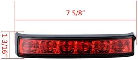 img 2 attached to 🏍️ Harley Touring LED Saddlebag Tail Run Brake Turn Signal Light Lamp (Black Housing/Red Lens) Compatible with FLHTCU FLHTCUL FLHTK FLHTKL FLTRU '14-'18 FLHTKSE FLTRUSE '16-'18