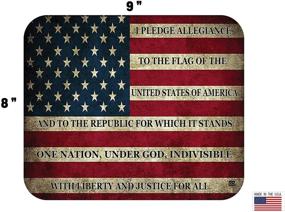 img 3 attached to Patriotic Pledge Allegiance Mousepad Laptop