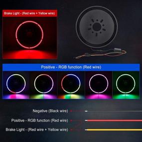 img 1 attached to 🚗 SUPAREE RGB Spare Tire Brake Light - Wireless Remote Controller for Jeep Wrangler 2007-2018 JK JKU YJ TJ & JL 2018-2020