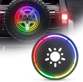 img 4 attached to 🚗 SUPAREE RGB Spare Tire Brake Light - Wireless Remote Controller for Jeep Wrangler 2007-2018 JK JKU YJ TJ & JL 2018-2020