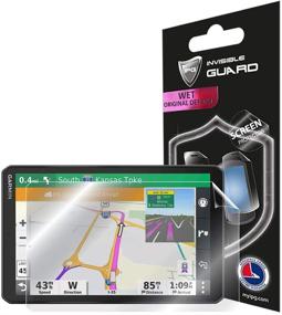 img 4 attached to IPG Garmin dezl OTR1000 10-inch GPS Truck Navigator Screen Protector - Invisible Ultra HD Clear Film with Self-Healing, Anti-Scratch Skin Guard - Bubble-Free, Smooth Installation - Perfect Fit for OTR1000