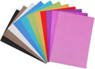 🎨 vibrant glitter cardstock paper assortment (11 sheets) for creative craft projects logo