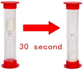 img 3 attached to ⏳ PROLOSO 30 Sec Sand Timer Hourglass Sandglass Clock Countdown Bulk Toy Set - Fun Timers for Kids Games, Classroom, School - Party Favors Pack of 20 (White Sand)