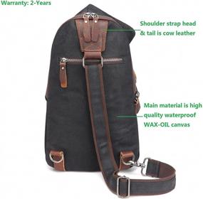 img 2 attached to AOTIAN Backpack Canvas Crossbody Liters Backpacks in Casual Daypacks