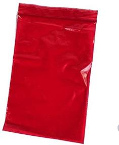 img 1 attached to 🔴 Premium Quality 4x6 Inch Red Reclosable Resealable Zipper Bags - Pack of 100