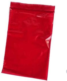 img 2 attached to 🔴 Premium Quality 4x6 Inch Red Reclosable Resealable Zipper Bags - Pack of 100