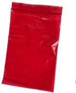 🔴 premium quality 4x6 inch red reclosable resealable zipper bags - pack of 100 logo