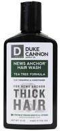 🌿 duke cannon supply co. - tea tree news anchor hair wash shampoo and conditioner (10 oz) 2-in-1 combo for thick & healthy hair logo