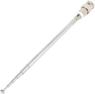 adjustable angle bnc male connector, telescopic 6 section antenna aerial - 19 inches long logo