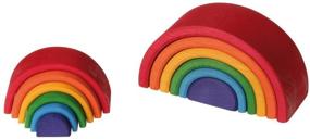 img 3 attached to 🌈 Grimms Rainbow Nesting Elements - Set of 6