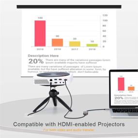 img 1 attached to USB-C to HDMI Adapter by CableCreation - 4K Compatible with MacBook Pro 2020/2019, iPad Pro 2020/2018, Surface Book 2 &amp; Go, XPS 15/13, Galaxy S20, LG G5 - Aluminum Design