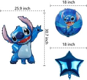 img 2 attached to 🎈 Живые шары Lilo и Stitch MC TTL: идеальное украшение для детских вечеринок и вечеринок для будущих мам!