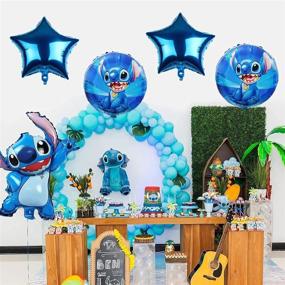 img 1 attached to 🎈 Живые шары Lilo и Stitch MC TTL: идеальное украшение для детских вечеринок и вечеринок для будущих мам!