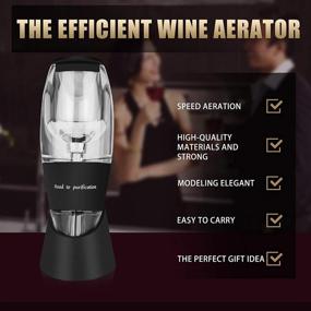 img 3 attached to 🍷 Enhance Wine Flavors with XCC Professional Wine Aerator Decanter Pourer - 3-in-1 Multifunction Filter, Aerator, and Decanter