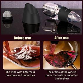 img 1 attached to 🍷 Enhance Wine Flavors with XCC Professional Wine Aerator Decanter Pourer - 3-in-1 Multifunction Filter, Aerator, and Decanter