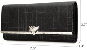 img 3 attached to 👜 FOXER Leather Trifold Wallet Clutch: Stylish Women's Handbag & Wallet Combo