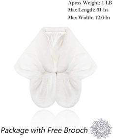 img 2 attached to 👰 Caterie Wedding Bridal Shawls: Women's Accessories, Scarves & Wraps