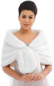 img 4 attached to 👰 Caterie Wedding Bridal Shawls: Women's Accessories, Scarves & Wraps