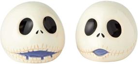 img 2 attached to 🎃 Enesco Disney Nightmare Before Christmas - Jack Ceramic Salt and Pepper Shakers, 2.5", Multicolor