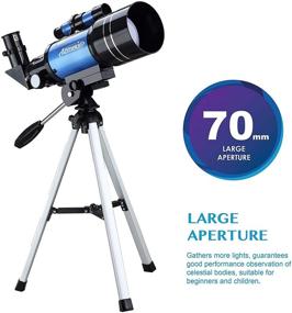 img 2 attached to 🔭 AOMEKIE 70mm Telescope for Kids & Astronomy Beginners with Phone Adapter & 3X Barlow Lens – Your Gateway to the Stars