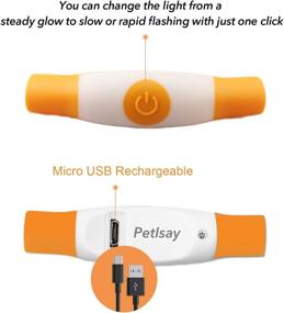 img 2 attached to PetIsay Glowing Dog Collar Rechargeable Dogs