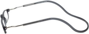 img 2 attached to 👓 Clic Magnetic XL Reading Glasses in Matte Grey +1.75: Stylish and Functional Eyewear for Enhanced Reading Experience