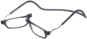 img 1 attached to 👓 Clic Magnetic XL Reading Glasses in Matte Grey +1.75: Stylish and Functional Eyewear for Enhanced Reading Experience