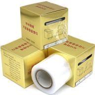 🎨 disposable eyebrow tattoo wrap film - 3 rolls of plastic wrap for one-way eyebrow lips permanent makeup - transparent wrap tape for preserving & covering tattoos logo