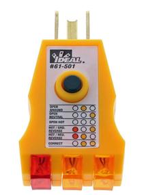 img 4 attached to 💡 Ideal Industries Inc. 61-501 Receptacle Tester with GFCI: Ensuring Electrical Safety