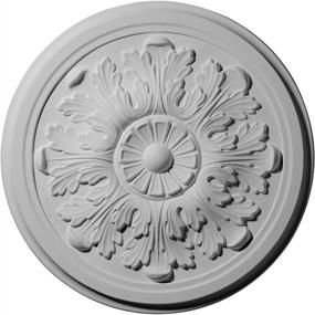 img 4 attached to 🏛️ Ekena Millwork Legacy Acanthus Ceiling Medallion 12.75"OD x 0.875"P (Fits Canopies up to 3.5"), Factory Primed