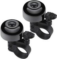 🚲 whki bike bell 2 pack - loud crisp bicycle bell for adults and kids bikes, mini cute bike horn with anti-rust coating, sturdy ring, suitable for both left and right hand use, diameter under 0.87in logo