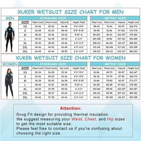 img 3 attached to XUKER Women Men Wetsuit 2mm 3mm: Dive, Snorkel, Surf & Swim in Comfort