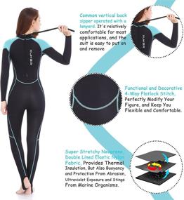img 1 attached to XUKER Women Men Wetsuit 2mm 3mm: Dive, Snorkel, Surf & Swim in Comfort