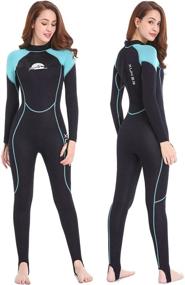 img 4 attached to XUKER Women Men Wetsuit 2mm 3mm: Dive, Snorkel, Surf & Swim in Comfort