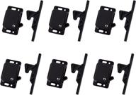 🚪 6 pack cabinet door latch/rv drawer latch: ideal for home and rv cabinet doors, trailers - oem replacement logo