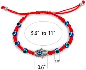 img 2 attached to Kabbalah Bracelets for Girls - Stylish Protection Jewelry with Kelistom Storage