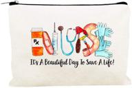 kimoli nurse gifts for women: stylish makeup bag & cute cosmetic pouch (style-d) logo