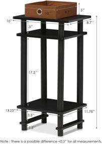 img 3 attached to FURINNO 17017 Espresso Turn-N-Tube End Table, 1-Pack - Enhance Your SEO!