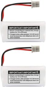 img 1 attached to Enhance Your Uniden Cordless Handset's Performance with the New Genuine OEM Uniden BT-1021 BBTG0798001 Cordless Handset Rechargeable Battery (2-Pack)