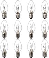 🔌 12-pack of 15-watt dimmable himalayan salt lamp bulbs with e12 base for salt lamps, scentsy warmer wax diffusers, and candle warmers logo