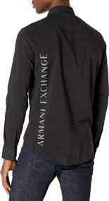 img 1 attached to Armani Exchange Burnout Collarless Button