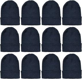 img 4 attached to 🧣 Stay Warm in Style: Yacht Smith Wholesale Beanies - Premium Men's Thermal Accessories, Including Gloves & Mittens