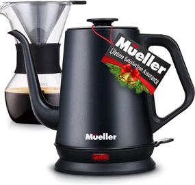 img 4 attached to ☕ Mueller Electric Gooseneck Pour Over Coffee Set - Stainless Steel Kettle & Drip Coffee Maker, Matte Finish